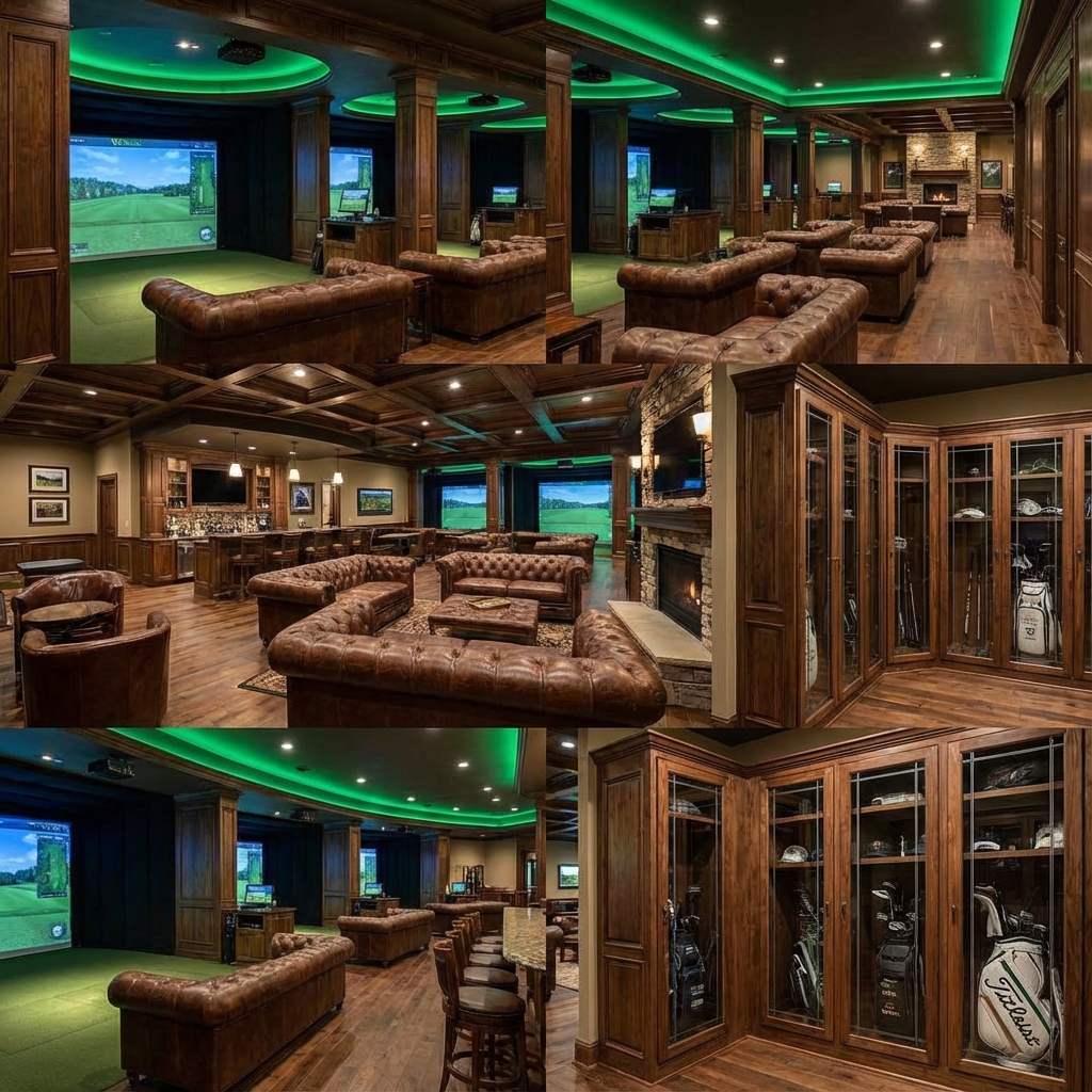 Golf simulator facility